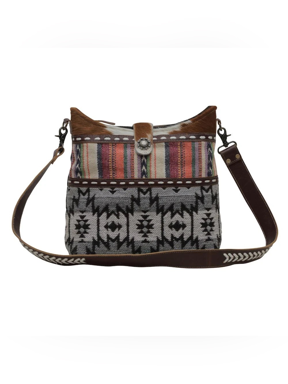 NWT Myra Bag Multi Color Southwestern Boho Crossbody Shoulder Bag with Strap
